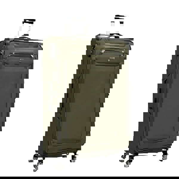 Snowball Soft Suitcase Dual 4-Wheel Spinners Expandable Luggage