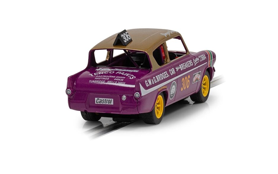 MCSlots Ford Anglia 105E George Polley 306 1:32 Scale Scalextric C4584