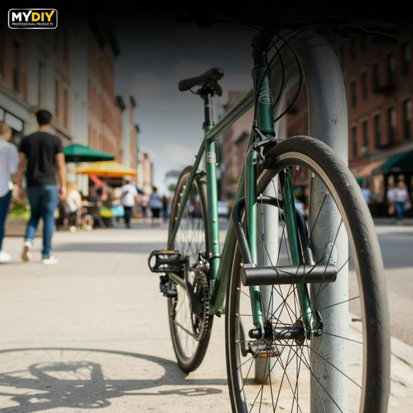 MY DIY PROFESSIONAL PRODUCTS My DIY U-Shaped Bike Lock - Heavy Duty Bicycle U Lock with 2 Keys - Rust & Weather Resistant Cycle Lock for MotorBikes