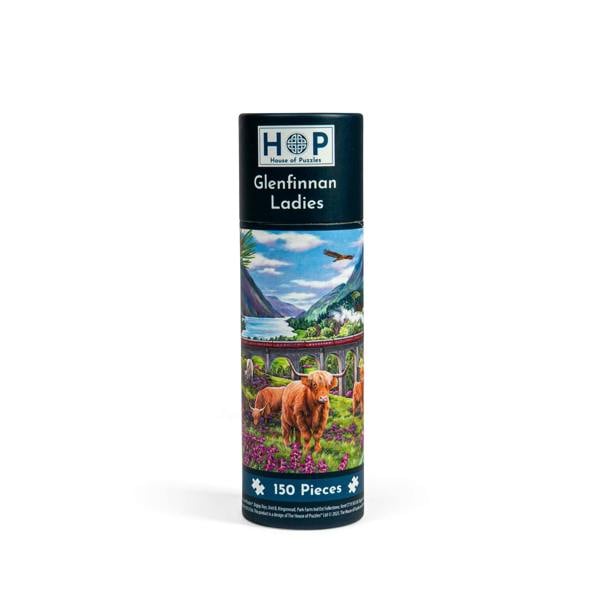 The House of Puzzles Glenfinnan Ladies Jigsaw Puzzle Tube - 150 Piece