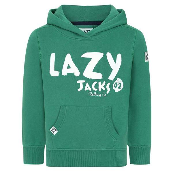 Lazy Jacks Childrens/Kids Established Hoodie - Fern - 