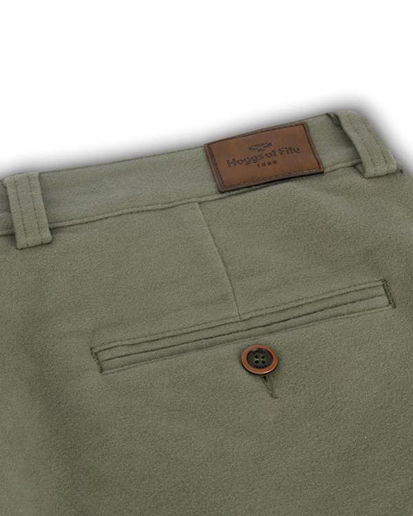 Rear pocket on Hoggs of Fife Monarch II moleskin trousers