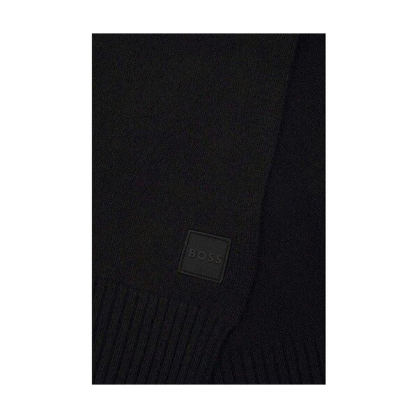 BOSS Akaio Knitted Scarf Black