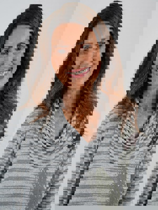 TIGI-Wear Stripe And Leaf Placement Top