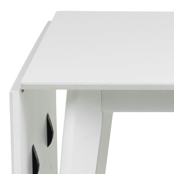 Wyld Haus Krakow Kitchen Dining Set White Square Dining Table + 2 Dining Chairs