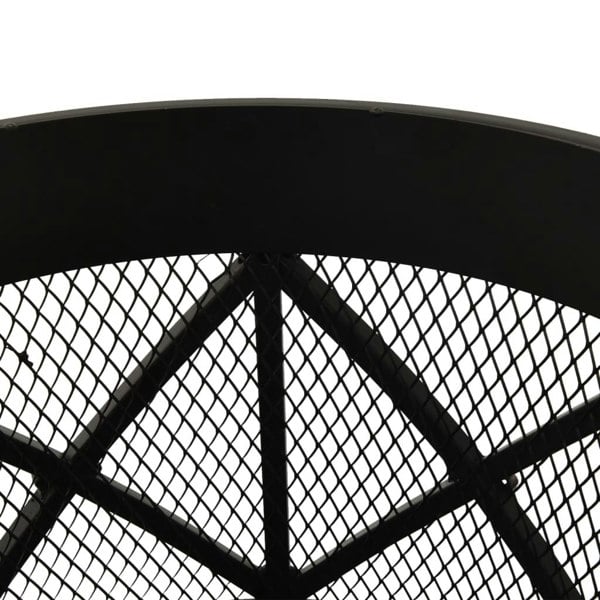 Berkfield Rustic Fire Pit with Poker �__42x54 cm Steel