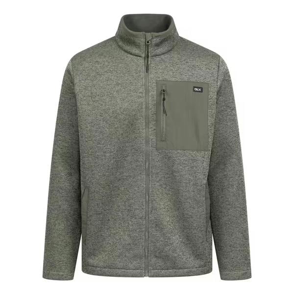 Trespass Mens Boyle DLX Fleece Jacket - Moss Marl - 