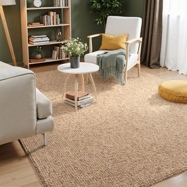 Rocco Flatweave Brown Rug – Natural Elegance
