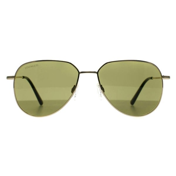 Serengeti Sunglasses Haywood Small SS544005 Shiny Light Gold Mineral 555nm