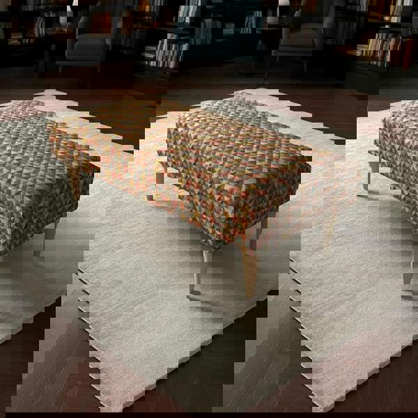 Modern Rectangular Non - Storage Ottoman Seating Stool for UK Homes - ISTOOLS