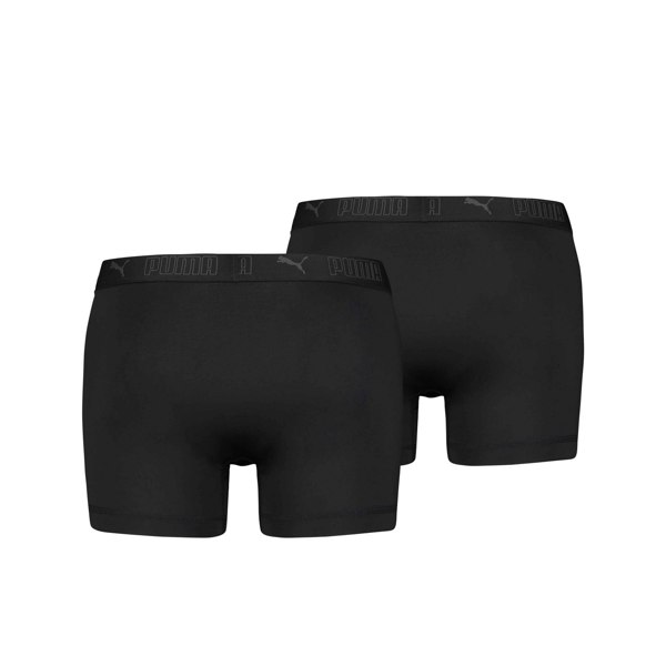 Puma Mens Active Boxer Shorts (Pack of 2) - Black