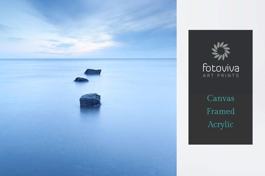 ocean reflections artistic photography print