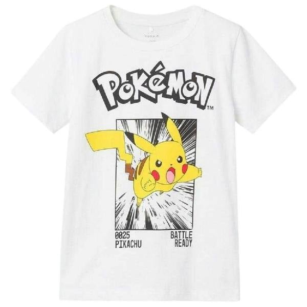 Name It Childrens/Kids Pikachu Pokemon T-Shirt - Bright White - 