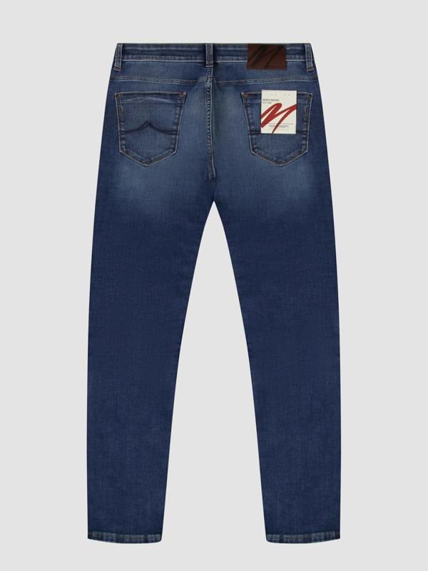 Mish Mash Ajanta Tapered Stretch Denim Jean - Mid Blue