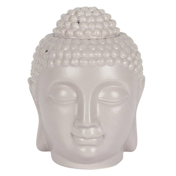 Serano Large Grey Buddha Head Oil Burner and Wax Warmer