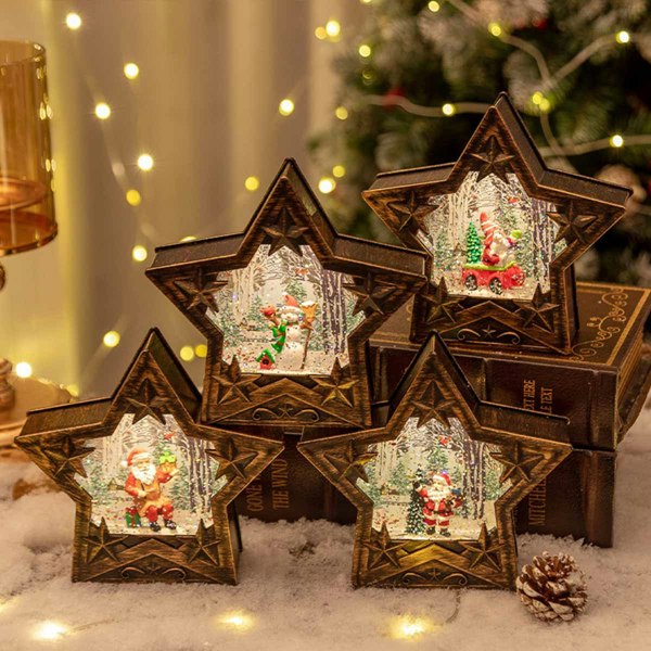 Leaper Christmas Crystal Light Tabletop Ornament
