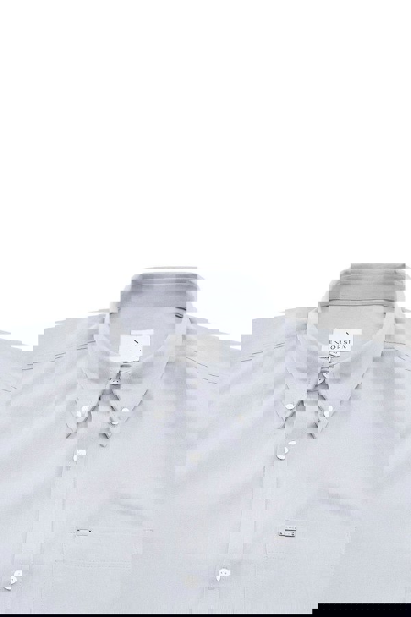 ENORSIA Mens Button Down Collar Long Sleeve Shirt