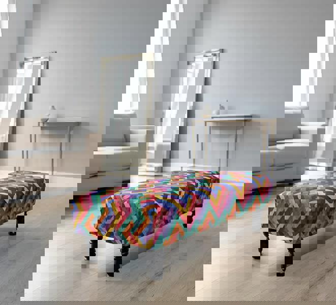 ISTOOLS Premium Multi-Colour Trem Footstool Pouffe – Stylish, Comfortable & Versatile