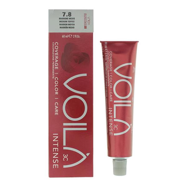 Intercosmo Voila 3C Hair Colour 60ml - 7.8 Medium Toffee