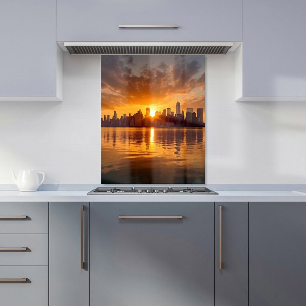 Warren Reed - Designer Sunrise In The City Kitchen Splashback