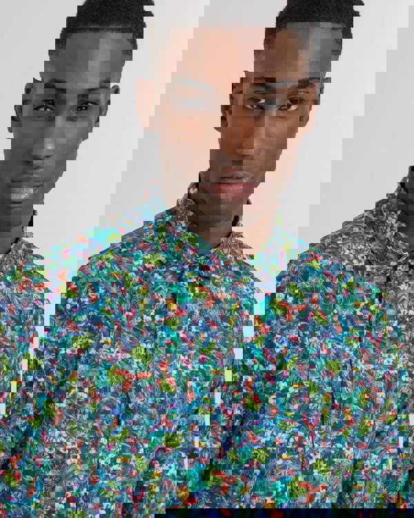 Steel & Jelly Limited Edition Birds Of Paradise Print Long Sleeve Shirt