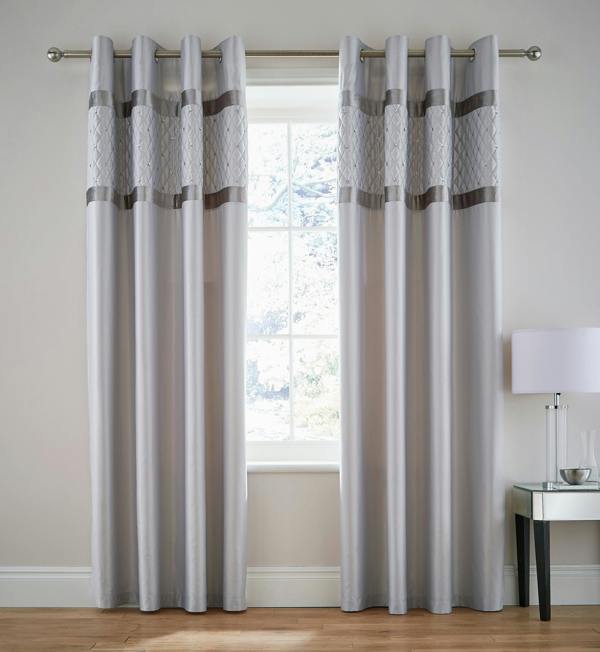 Catherine Lansfield Sequin Cluster Eyelet Curtains