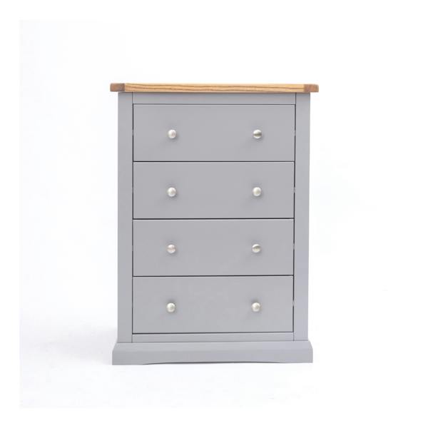 Rocca 4 Drawer Chest of Drawers Chrome Knob