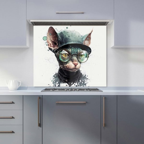 Warren Reed - Designer Cornish Rex Cat Splashart Kitchen Splashback