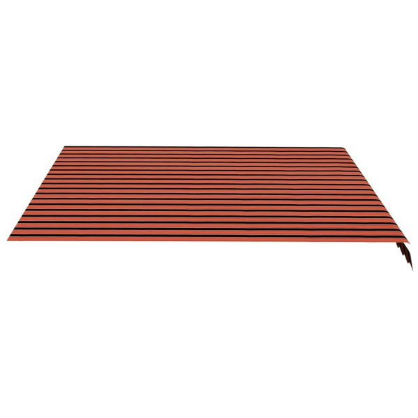 Berkfield Replacement Fabric for Awning Orange and Brown 4.5x3.5 m