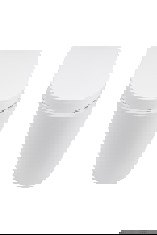 Living and Home Ceramic Wall-Mounted Elongated Flush Toilet