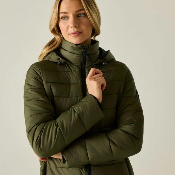 Regatta Womens/Ladies Amara Padded Jacket - Olive Night/Black - 