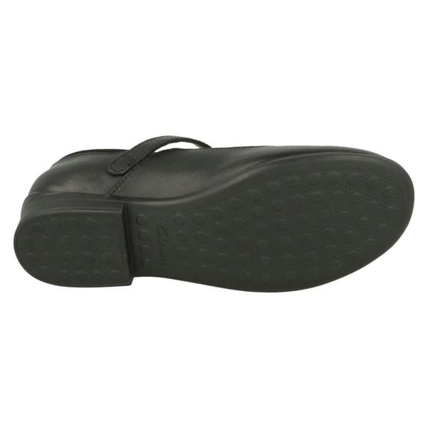Clarks Girls Clarks T-Bar School Shoes Jamie Sky
