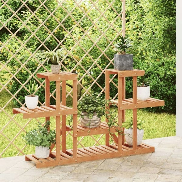 Berkfield Flower Stand 110x25x73 cm Solid Wood Fir