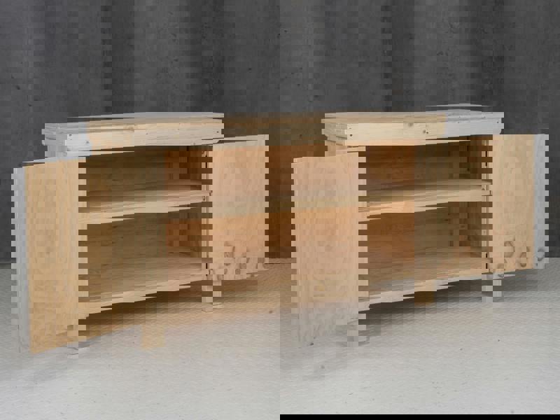 Arbor Garden Solutions Wooden Plywood Top Workbench With Lockable Cupboard (V.9) Double Shelf