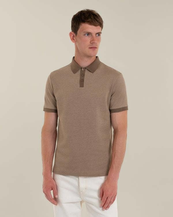 Larsson & Co Jarell - Two Tone Jacquard Polo Shirt