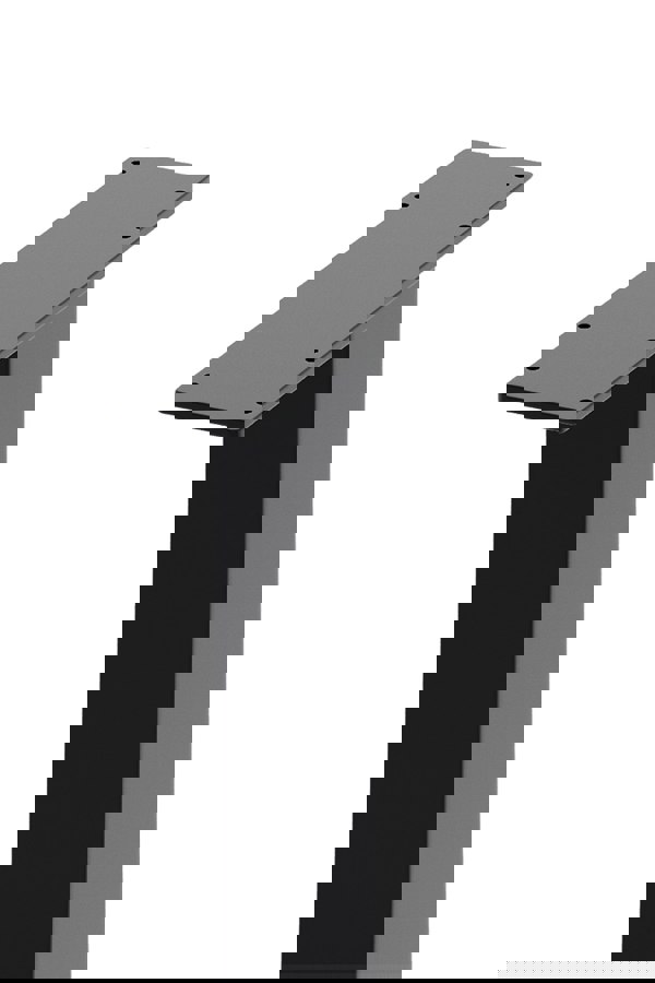 Living and Home 40cm/15.75 inch 2Pcs Black I-shaped Metal Table Legs Furniture Replacement Legs for Coffee Table