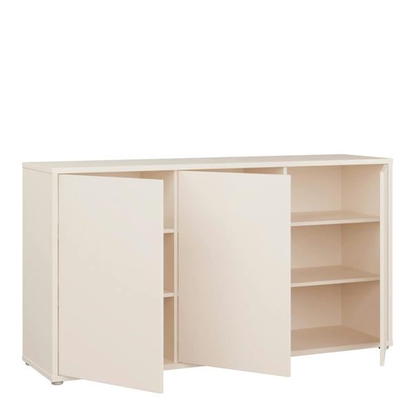 Furniture To Go Alice Springs 3 Door Sideboard with Push-to-Open Doors and Drawer in Sand