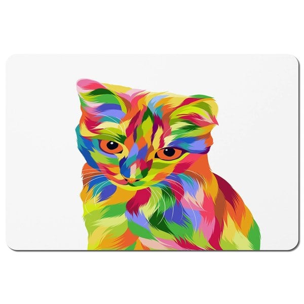 Benjamin Tate Design Animal Cat Illustration Pop Art (Placemat)