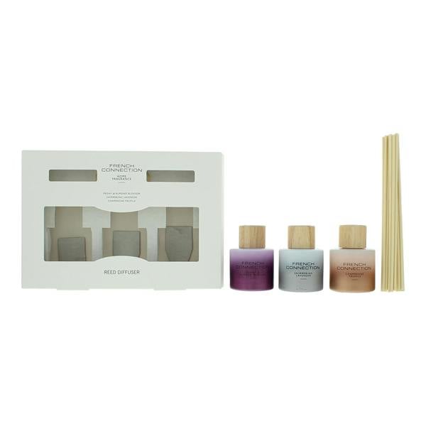 French Connection Metallic Collection Trio of Reed Diffuser Gift Set 3 x 50ml