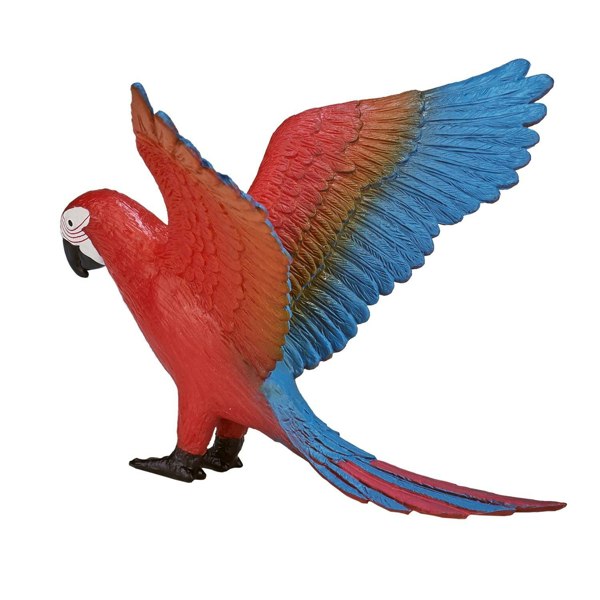 Mojo Fun Parrot Bird Toy Figure 9.5 cm Length Approx - 387263