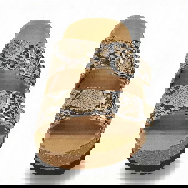 Rieker V6391 Womens Cross Strap Sandals Multi