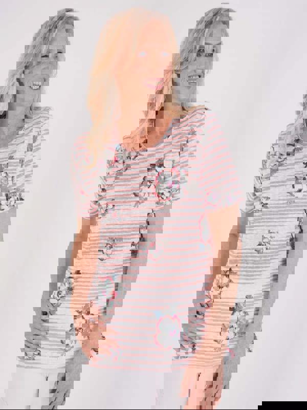 TIGI Stripe And Poppy Bloom Top