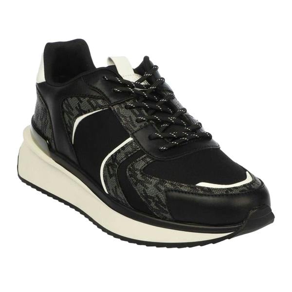 DKNY Womens/Ladies Amity Lace Up Trainers - Black/White - 
