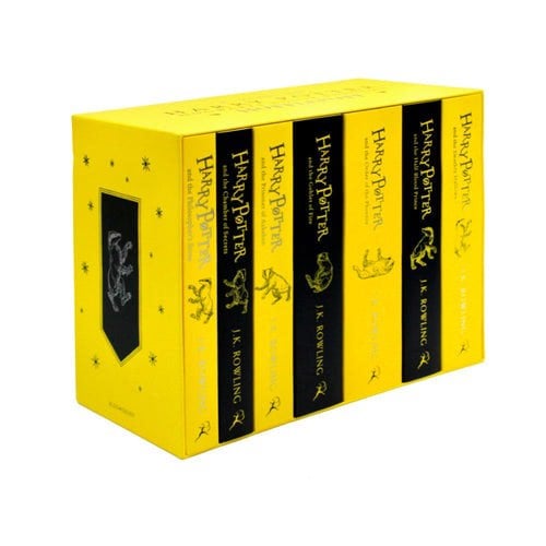 Harry Potter Hufflepuff House Editions PAPERBACK Box Set: J.K. Rowling - 7 book Set