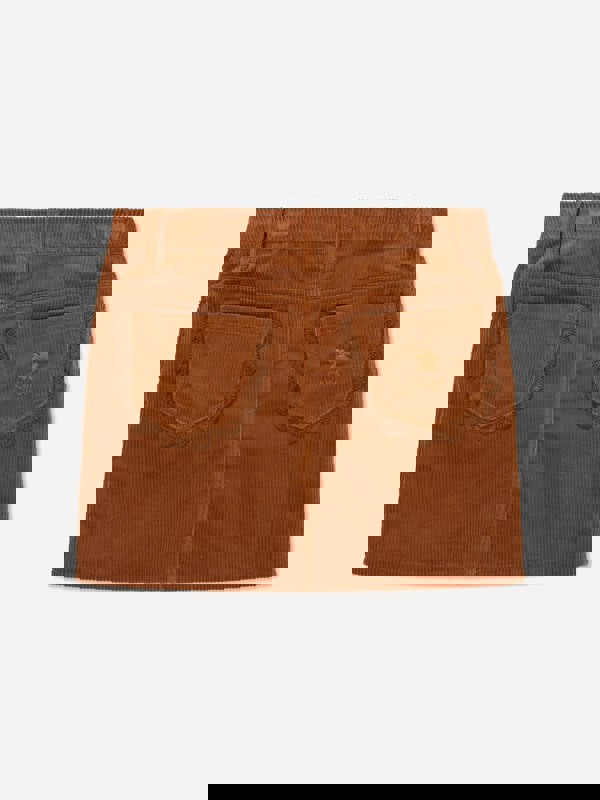 Chloé Girls Corduroy Skirt in Brown