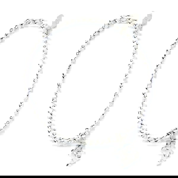 Number 18 on Silver Ball Bead Bracelet - MYLEE London