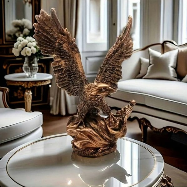 smartbies Ancient Eagle Sculpture - Nordic Modern Resin Home Decoration for Living Room, Study, or Office | Elegant Gift Idea