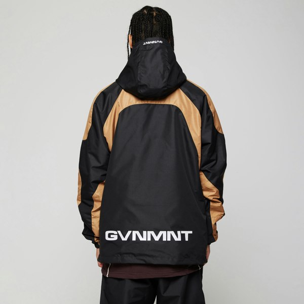 GVNMNT Clothing Co Forum Hooded Jacket - Black / Bronze