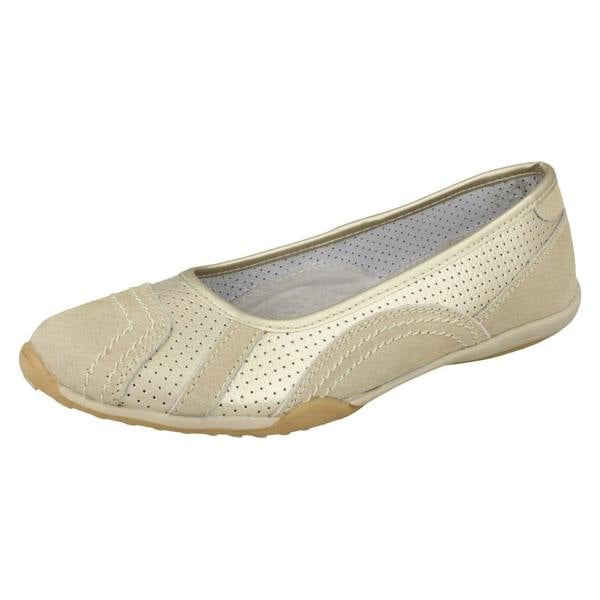 Down to Earth Ladies Down To Earth Flat Ballerina Shoes