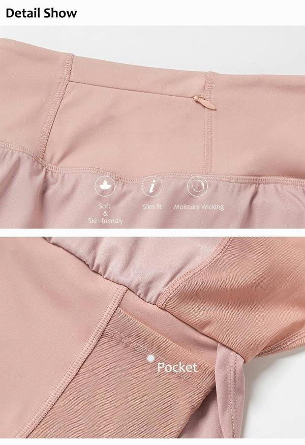 Anniou Women's Split Tennis Skirt